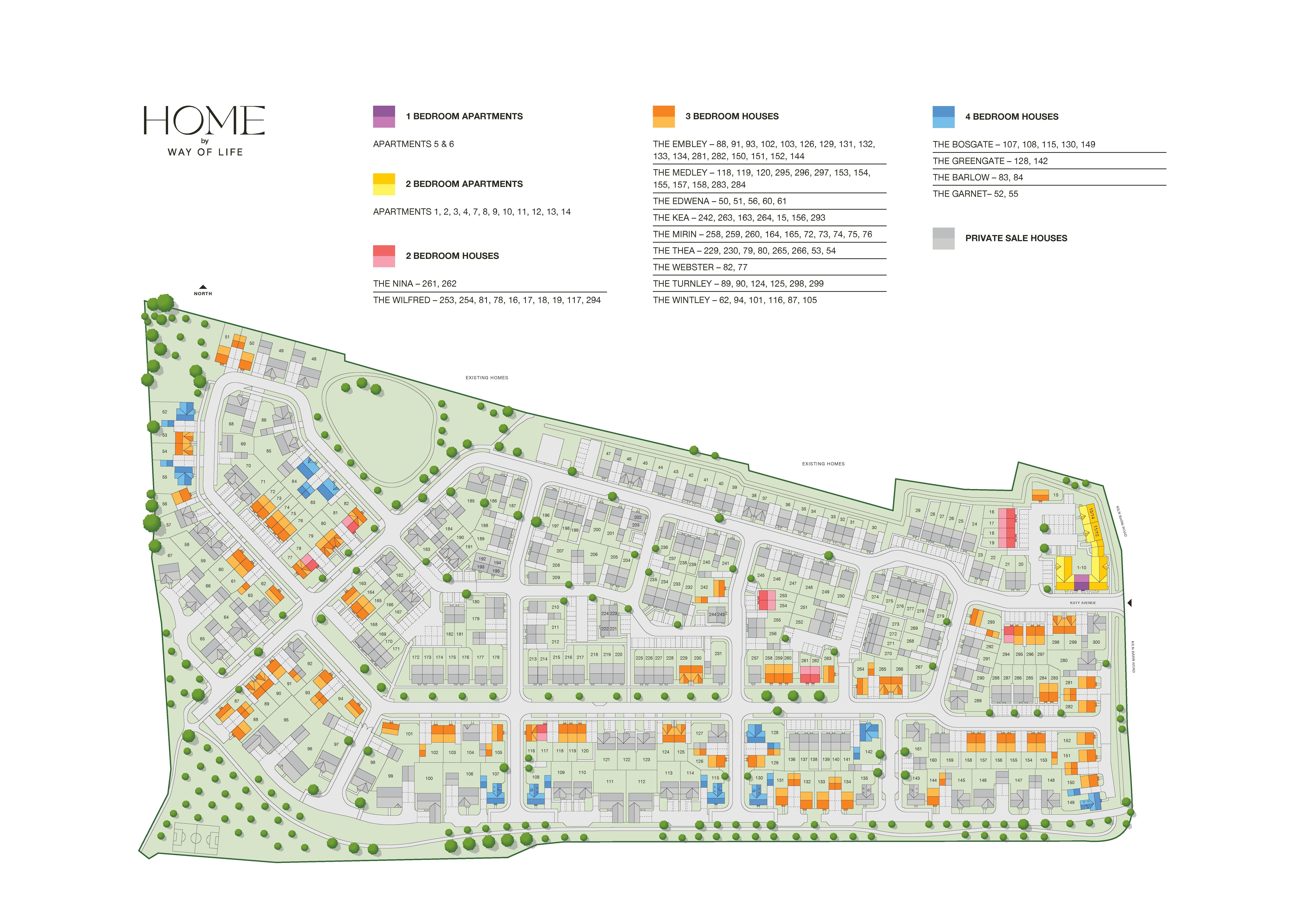 Siteplan of Orchard Mill