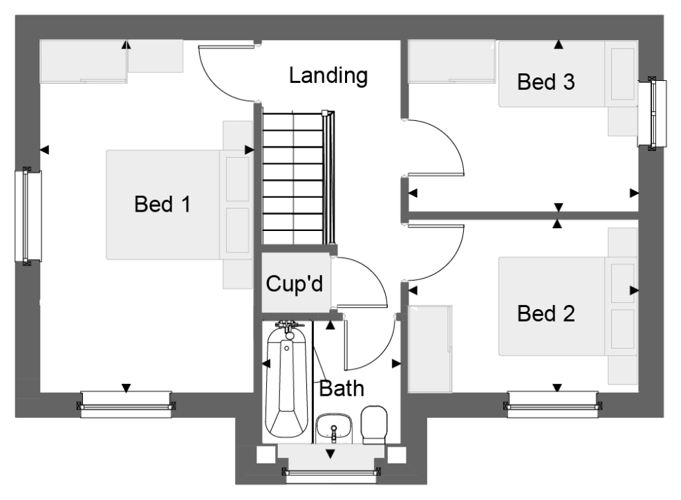 Thespian First Floor Type 3B5Pth