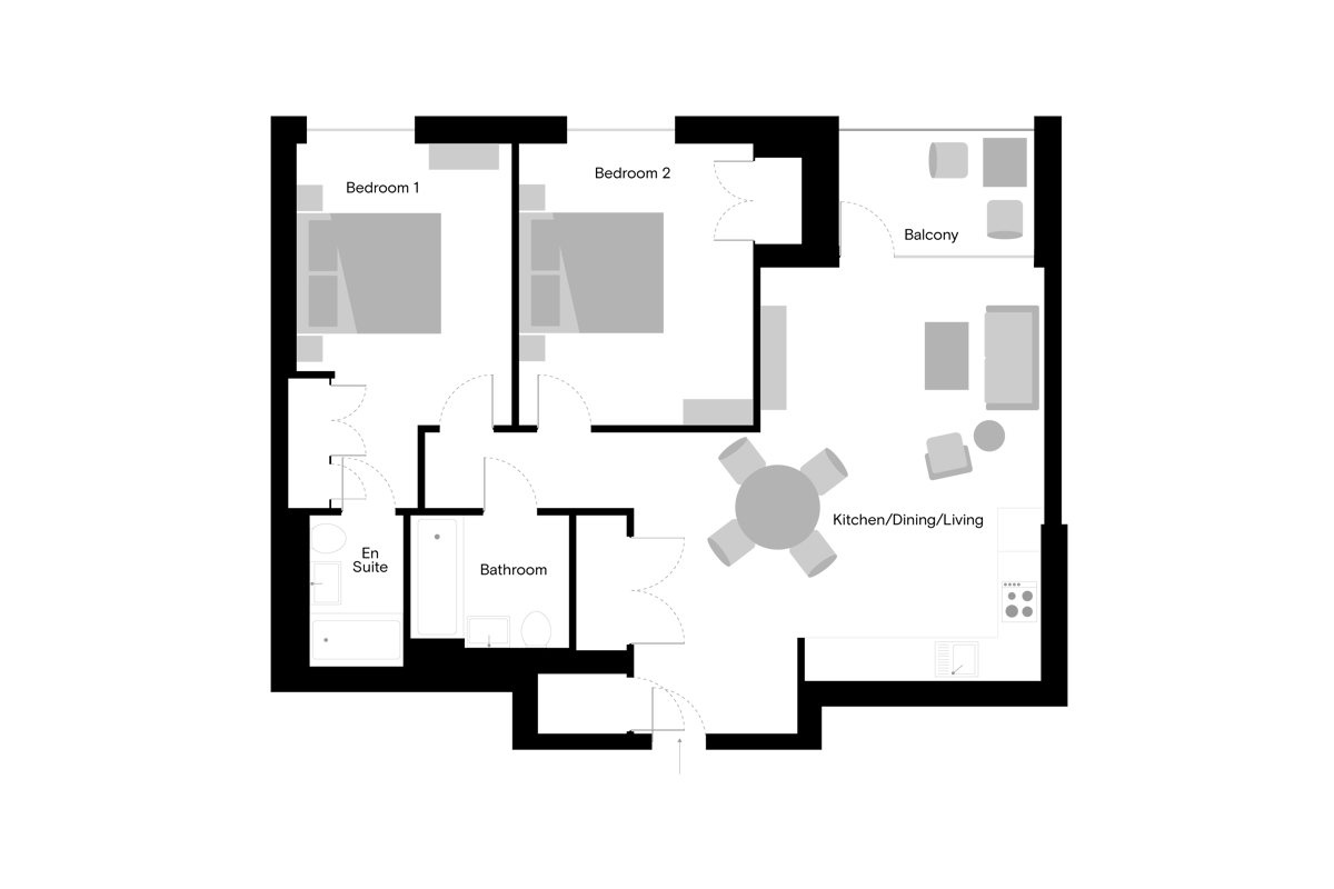 The Gessner - Home 18 - Floorplan
