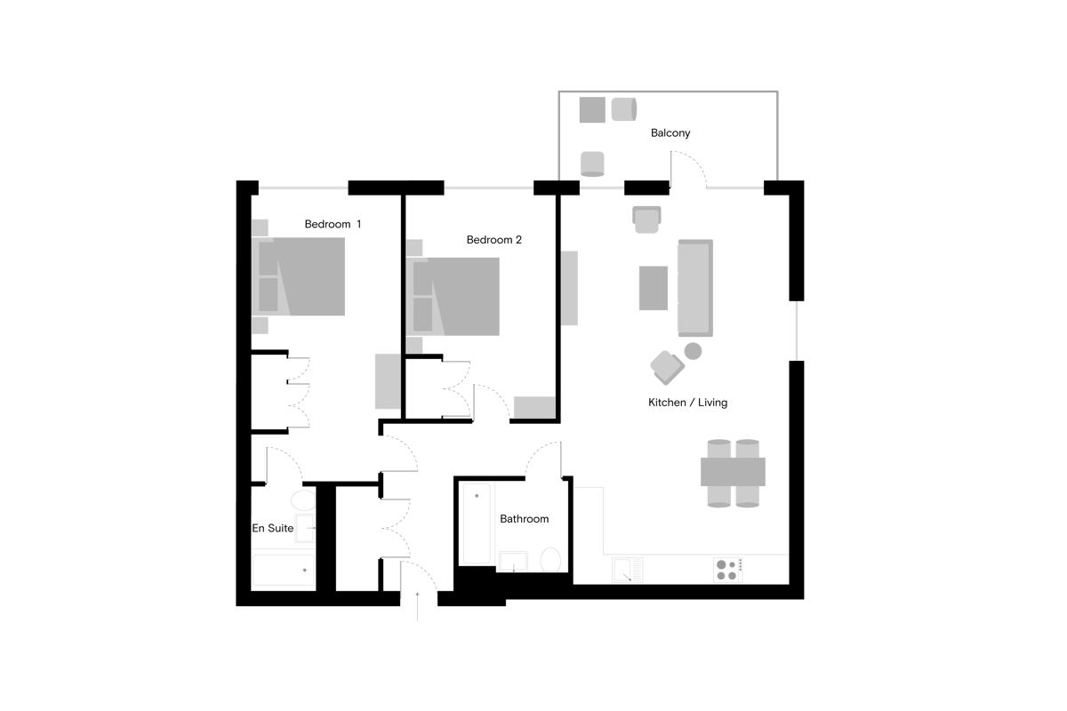 The Gessner - Home 45 - Floorplan