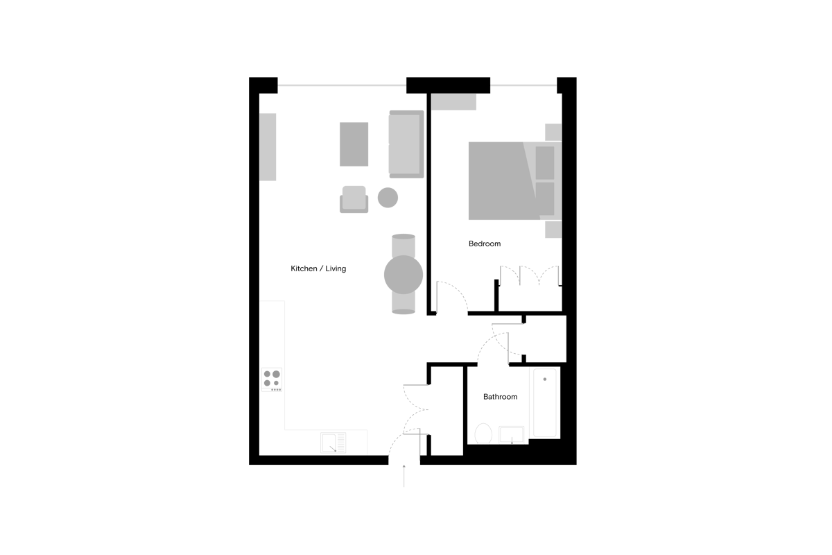 The Gessner - Home 103 - Floorplan