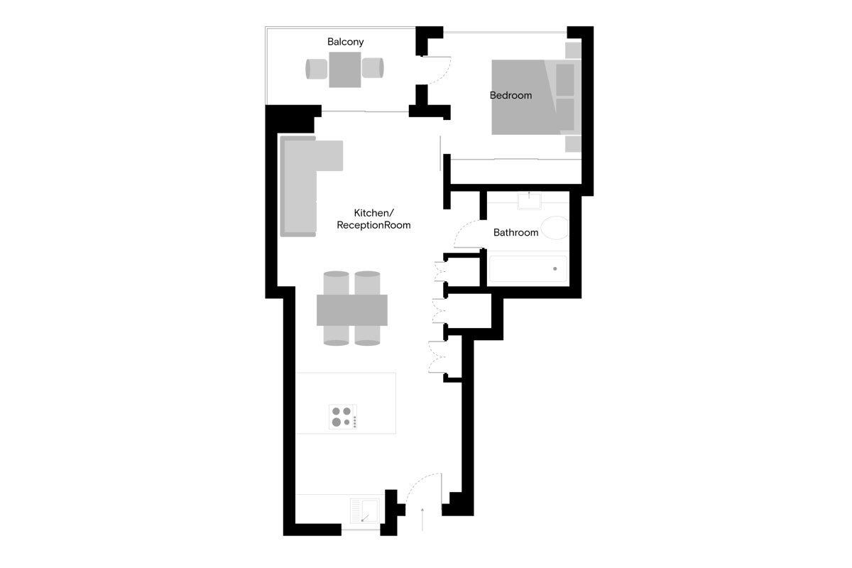 Balfron Tower - Home 107 - Floorplan