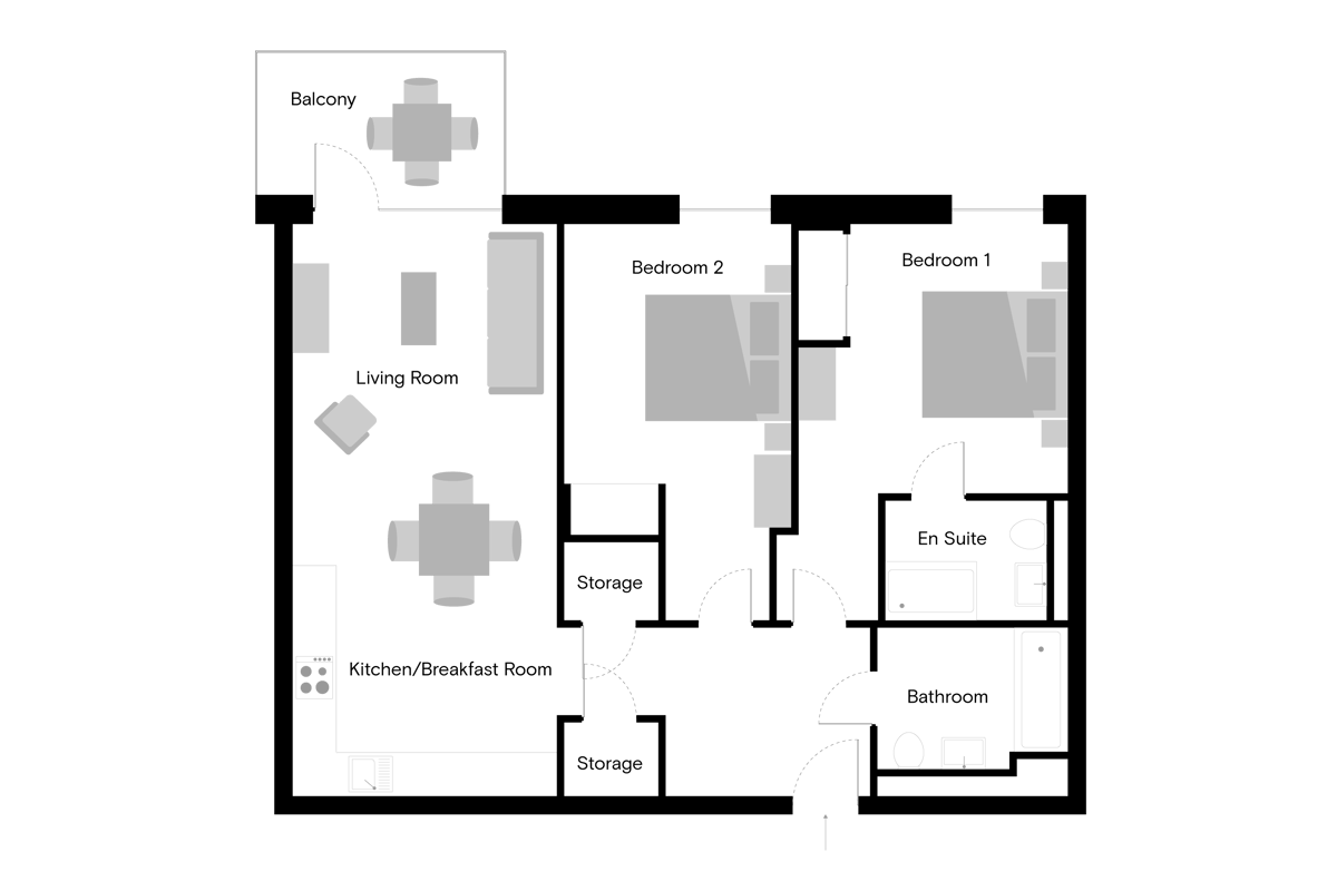 The Sessile - Home 108 - Floorplan