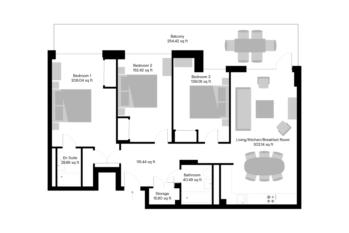 The Sessile - Home 110 - Floorplan
