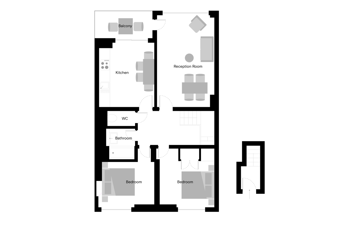 Balfron Tower - Home 14 - Floorplan