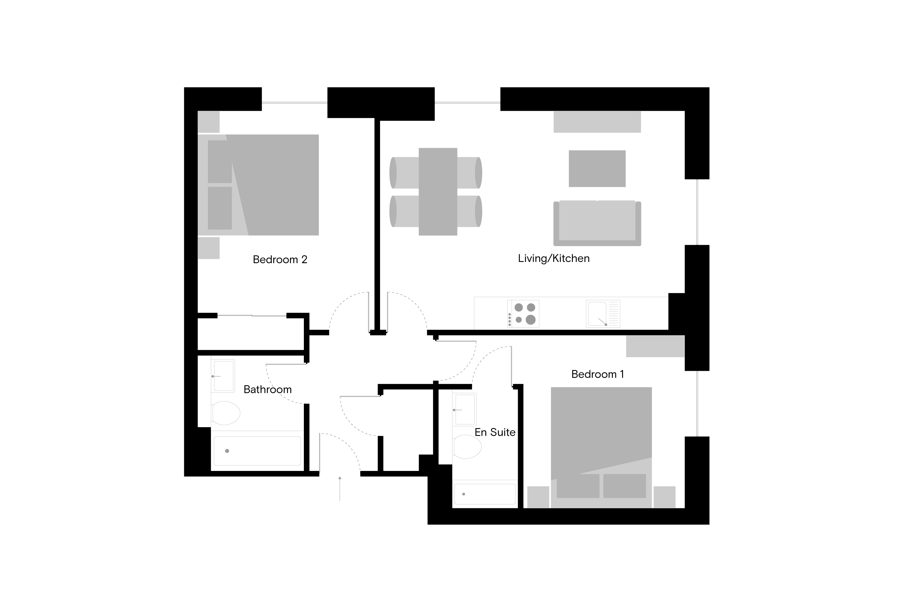 The Lansdowne - 2 Bed - Floorplan