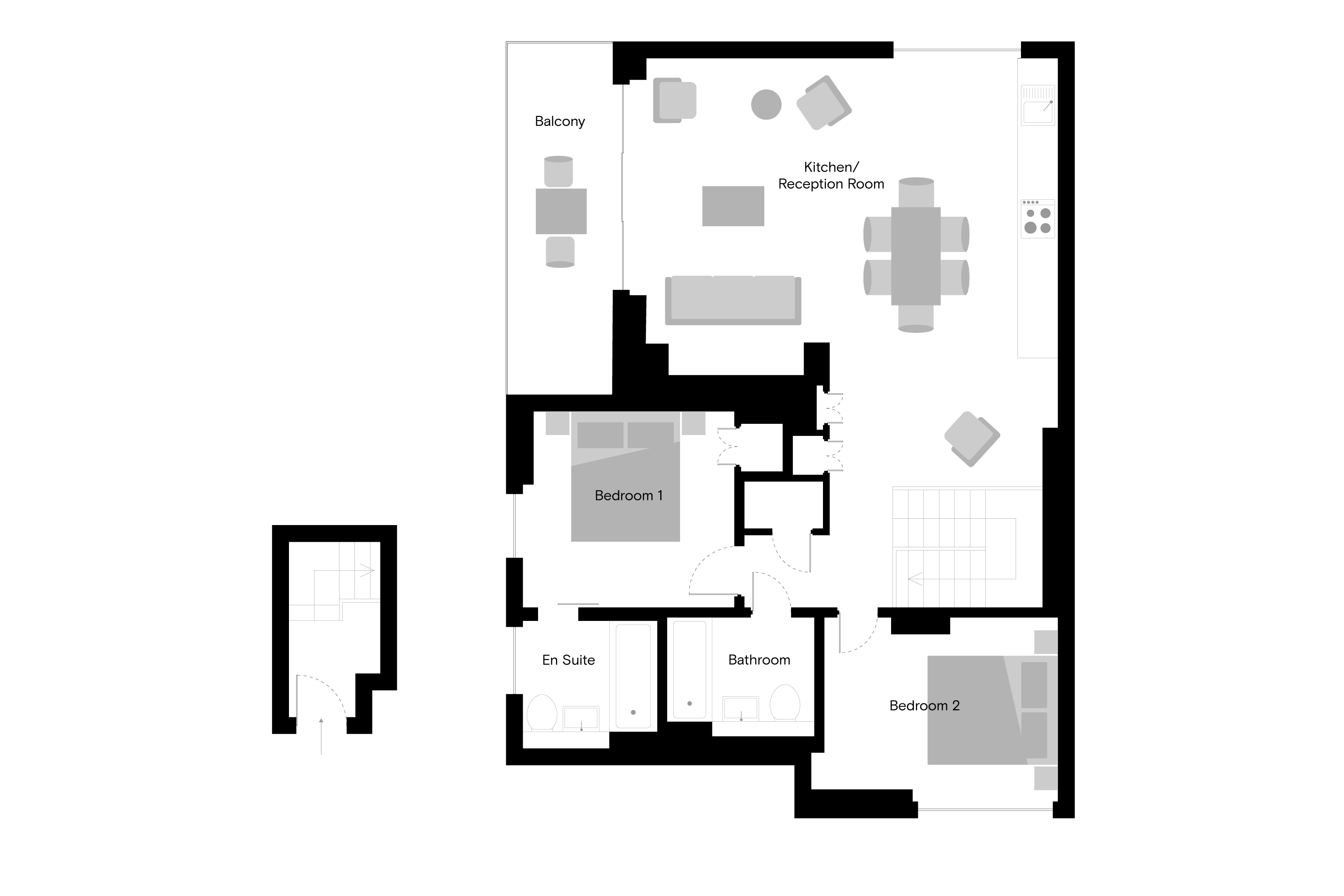 Balfron Tower - 2 Bed - Floorplan