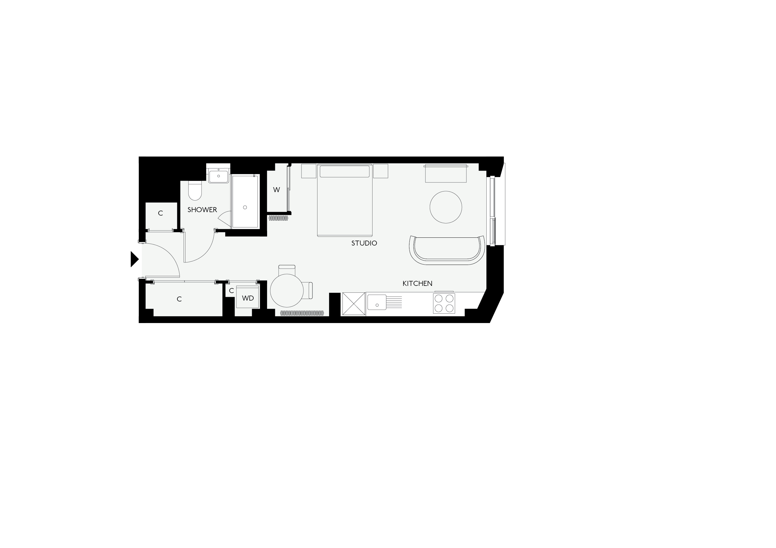 The Eades - Studio - Floorplan